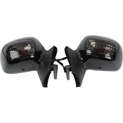 1 paire de rétroviseurs de moto avec clignotants fumés, compatibles avec Honda Goldwing GL1800 2001-2017 (clignotants de recul inclus). (1/5)