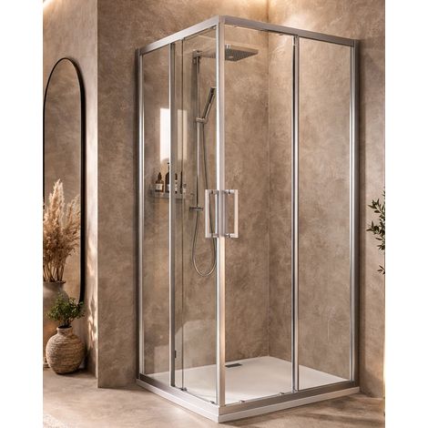 Exagonshop Box doccia 70x90 Marsiglia 2 ante scorrevoli
