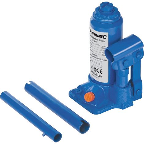 Silverline 2T Bottle Jack 2 Tonne Floor Hydraulic Lifting Trolley Jack 427711 (1/4)