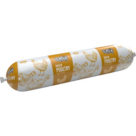 Alimento umido per cani TufTuf, barretta di pollo, 900 g
