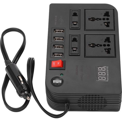 Convertisseur de puissance DC12 V vers AC220 V, transformateur onduleur pour appareils électroménagers (1/5)