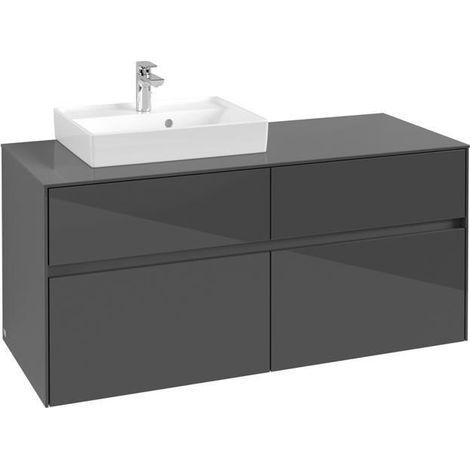 VB WBUS Collaro C071 1200x548x500mm 4 Éléments Lavabo gauche Gris brillant