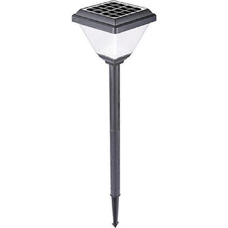 Lampadaire solaire moderne carré en ABS étanche pour extérieur, lampe de jardin LED ultra-lumineuse A (1/5)