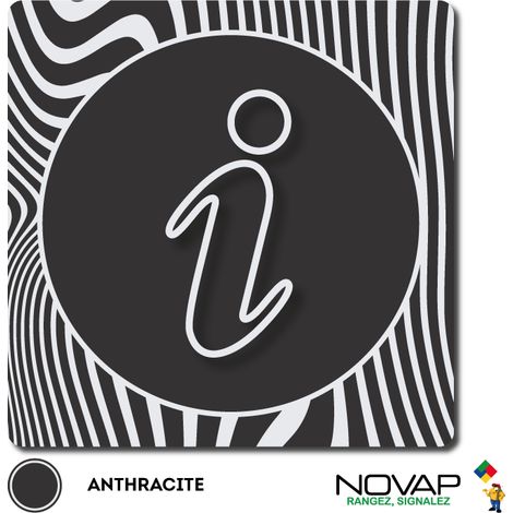 Plaque Information - Design Anthracite 90x90mm - 4330822 (1/3)