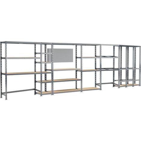 MODULO STORAGE Concept rangement de garage MODULÖ - longueur 605 cm - 24 plateaux (1/3)