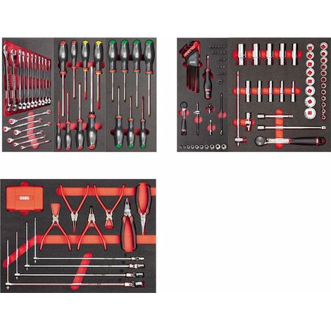 Assortimento Autoriparazione Usag 495 MAA 3 Cassetti 155 Pezzi