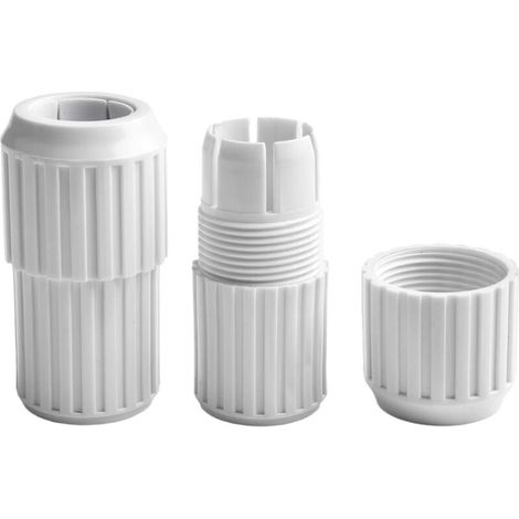 Set mit 2 Teleskop-Pooldichtungen – Weiß – Für Poolzubehör – Hochwertige Kunststoffkonstruktion – Leichtgängige Verstellung (1/4)