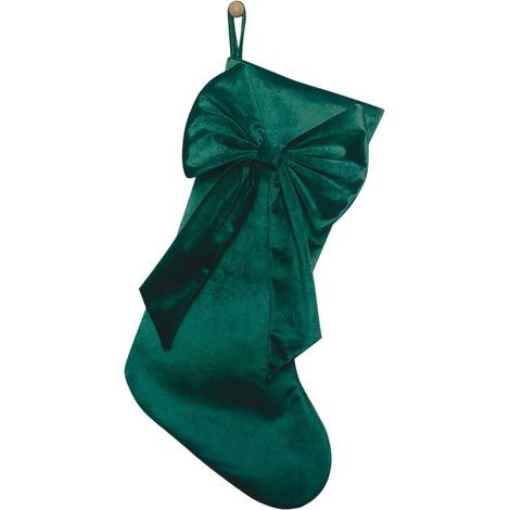 Chaussette De Noël - Tricotée - Avec Broderie Renne Et Flocon De Neige - 45 Cm - Boucle De Suspension Renforcée - 1 Pièce (1/5)