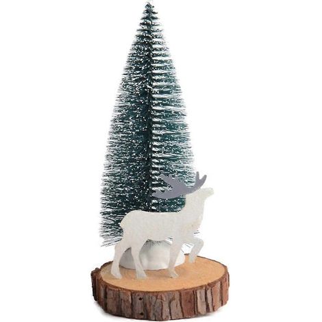 Künstlicher Weihnachtsbaum Elch Mini-Tischornament Weihnachtsdeko