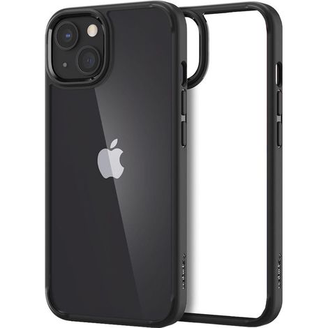 Funda Spigen Ultra Hybrid para iPhone 13, color negro mate. (1/5)