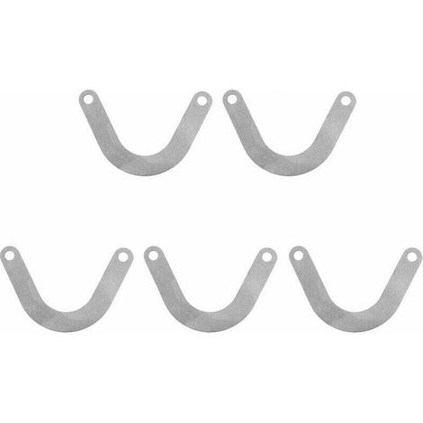 Paquet de 10 plaques de soupape en métal en forme de U raccords de compresseur d'air en métal plaque de soupape 60mm largeur pièces d'outils électriques accessoires (1/4)