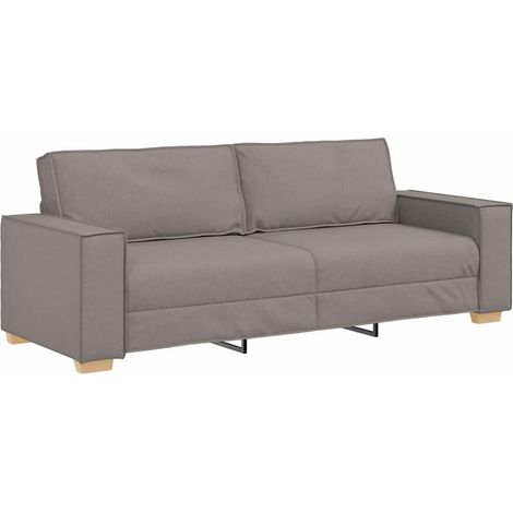 Sofa 3 places,Sofa pour Salon,Banquette avec coussin Taupe 220 x 78 x 84 cm tissu CFW968975 (1/5)