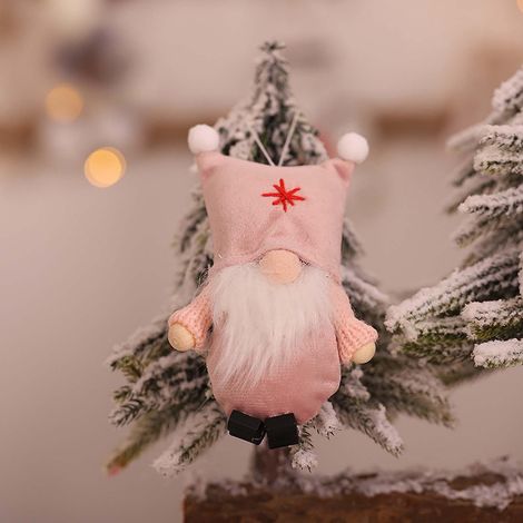 Gnome - Laine - Décoration Arbre De Noël - Porte-Clés - Ornements Intérieur Extérieur - Lot De 1 (1/2)