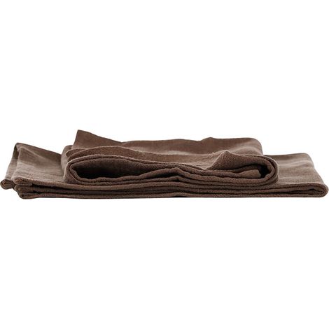 Bloria serviette en tissu rayonne brun foncé.