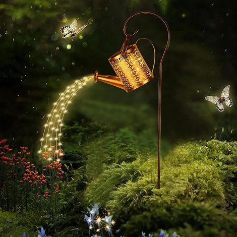 (Arrosoir) lampe solaire exterieur, Extérieur Arrosoir Solaire avec support,lumiere solaire exterieur Décor Cour, Pelouse, Patio (1/5)