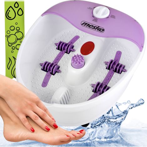Mesko Appareil de massage des pieds MS 2152 3 accessoires inclus Blanc/Violet (1/5)