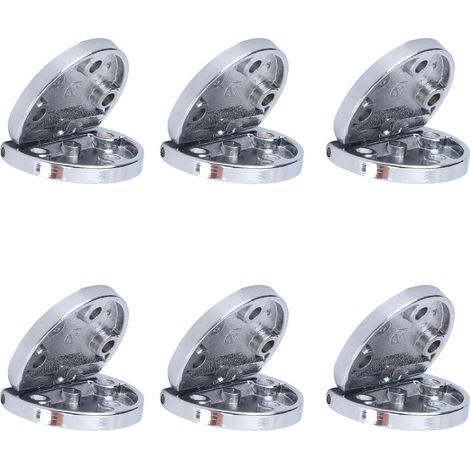 Zinc alloy folding toggle hinges, 6 pieces, furniture hardware fittings for wardrobe drawers (1/5)