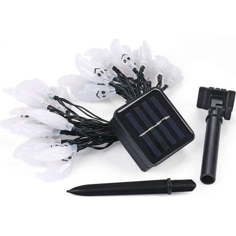 6.5m 30 LED Solar String Lights for Garden Patio Home Outdoor Halloween Holiday Decoration (Colorful)
