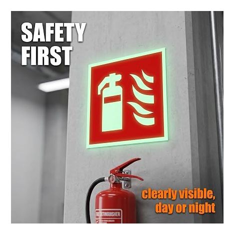 Panneau Extincteur, Panneau De Sécurité Incendie 150Mm, Panneau De Signalisation De Sécurité, Entrepôt, Bureau, Usine, Hôtel École (1/4)