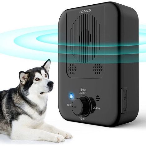 Anti Aboiement Chien à Ultrason - PDZZZD - Détection automatique - Rechargeable USB - Portée 10 m - 3 niveaux (1/5)