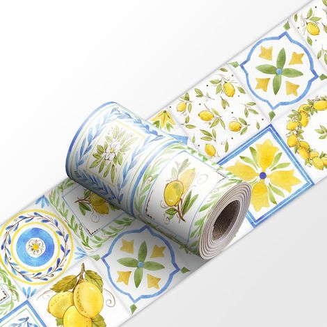 Frise Murale YX181 30cm X 240cm Adhesive Autocollante Papier Peint pour Décoration Intérieure Facile à Poser (1/5)