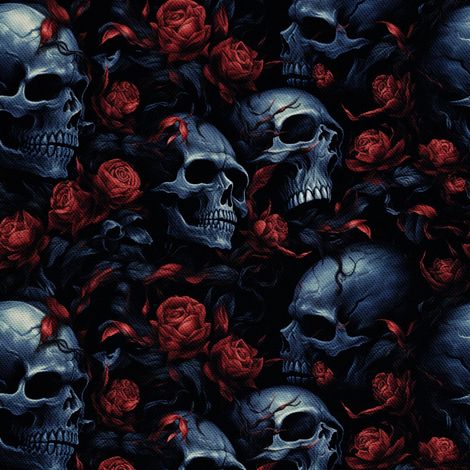 Tela decorativa para exteriores Oxford - Motivo de calavera I DX4260 (1/5)
