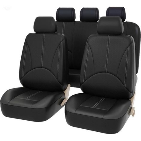 Set di 9 coprisedili per auto, in similpelle traspirante e universale, completo di accessori per interni auto per veicoli SUV.