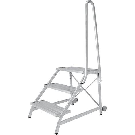 Pedana alluminio 4 scalini - Altezza massima di lavoro 2.96m - 6875/04-54896-R