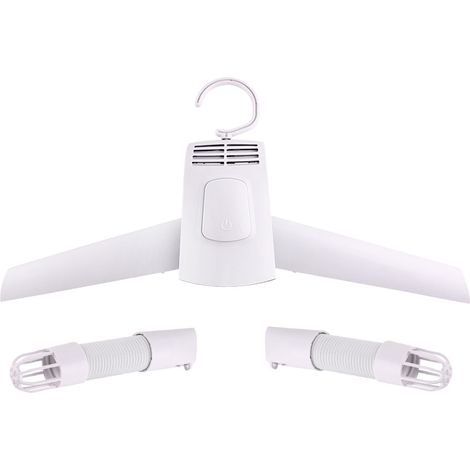 Étagère à vêtements électrique pliable pour voyage portable (blanc européen)