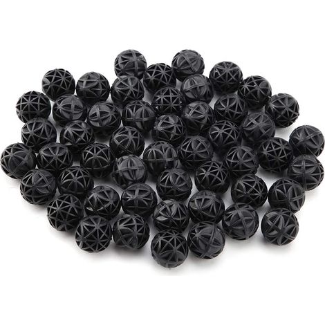50 Pcs Bio Filtre Poreux Biochemical Ball Filter Media Filtre À Eau Matériau avec Coton pour Fish Tank Pond Aquarium Cascade Fontaine(16mm) (1/5)