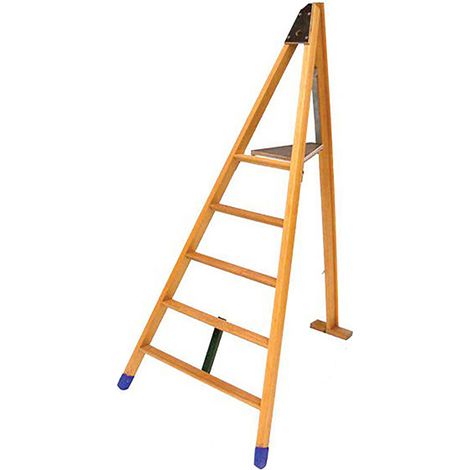 Echelle fruitière bois 7 barreaux - Hauteur de travail maxi 3.33m - H2500 (1/5)