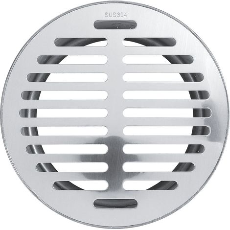 Siphon De Sol Rond En Acier Inoxydable Pour Extérieur Balcon Jardin Anti Bouchon 160mm (1/5)