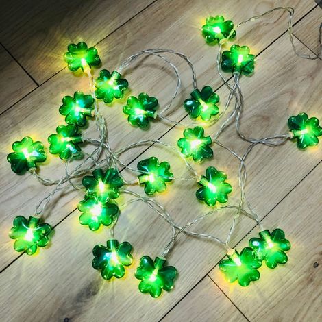 Guirlande Lumineuse - 10 Pieds - 20 Led Vertes - Étanche Ip64 - Fonctionne Sur Piles - Pour Décoration Intérieure Et Extérieure - 1 Pièce (1/3)