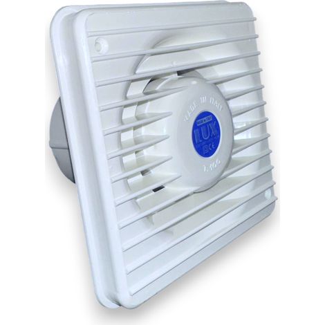 Aspiratore assiale elettrico 15W centrifugo per muro T80/T100 bianco - 100 mm