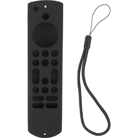 Coque silicone télécommande, étui souple antidérapant résistant aux chocs étanche découpe précise protection intégrale pour Amazon TV noir (1/5)