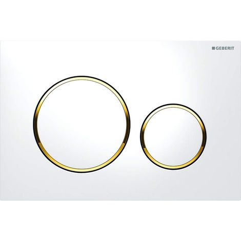 BEDIENPLATTE "SIGMA 20" Weiß/Gold/Weiß (1/2)