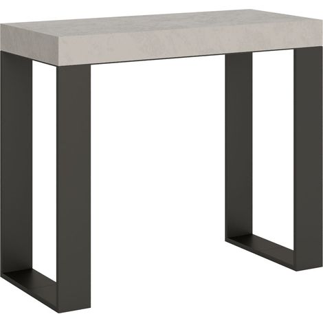 Consolle allungabile 90x40/300 cm Tecno cashmere gambe antracite (1/5)