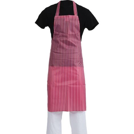 Tablier Bavette Déperlant Whites Rouge Et Blanc - Whites Chefs Clothing
