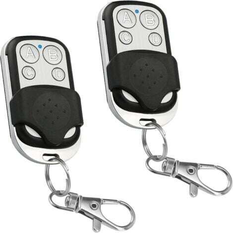 2Pcs Telecommande Universelle Portail, 433,92 MHz Télécommande Garage sans Fil à 4 Boutons avec Couvercle Coulissant Porte Clés pour Porte Garage Électrique (1/5)
