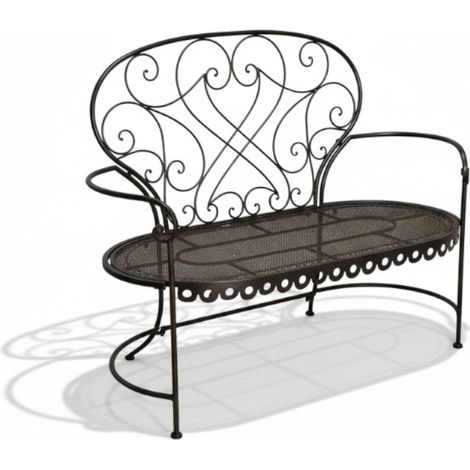 Banc jardin fer Romantique 124x47x100cm (1/5)