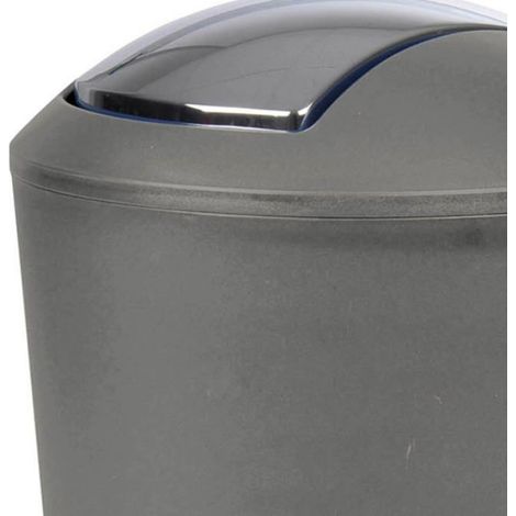 Poubelle a bascule 5.6 L 19 x 28 cm Flic Flac anthracite (1/3)