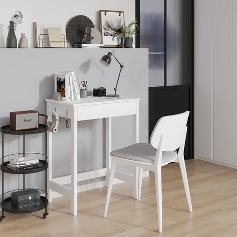 Scrivania Surrey, Bianco, 60 x 40 cm con cassetto, Vicco (1/5)