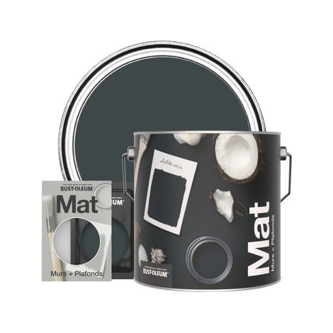 Rust-Oleum Peinture pour murs et plafonds mate lessivable - Sable noir (1/3)