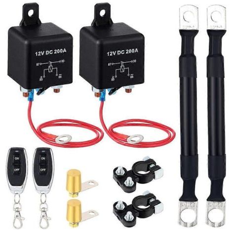 200A 12V Autobatterie-Trennschalter mit Fernbedienung für sicheres Parken (1/5)