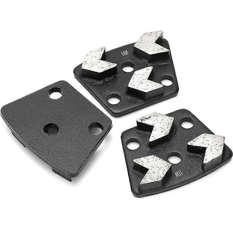 Ensemble de 3 pièces comprenant une meule de polissage trapézoïdale de 16 pouces, un disque de coupe pour le meulage du béton. (1/5)