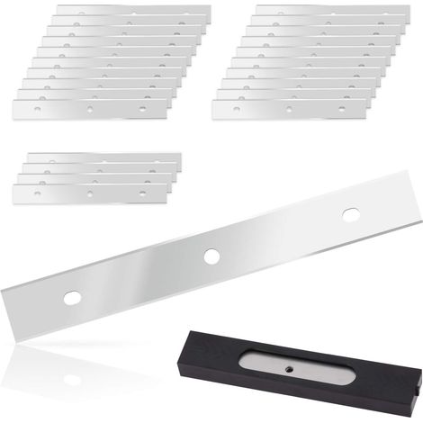 Lames de rechange en acier inoxydable pour grattoirs de fenêtre, lames de rasoir à double tranchant, paquet de 25 lames (1/5)