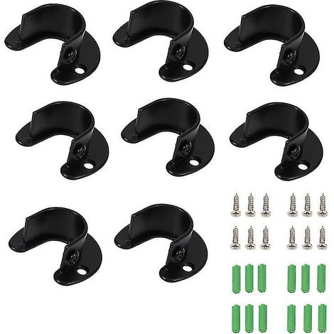 8 supports de poteau à linge en acier inoxydable