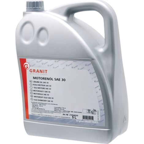 Huile moteur GRANIT SAE 30 5 l SAE30 GEB5