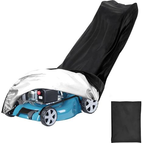Housse de protection pour tondeuse à gazon 210D en tissu Oxford pour tondeuse à gazon, housse de protection pour la plupart des modèles de tondeuses à gazon (1/5)
