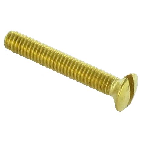 Vis à métaux 4x45mm en laiton tête fraisée bombé fente en boîte de 200 - REISSER - 62380/3